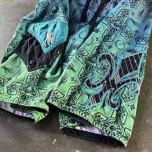 vintage 2000s Micros big logo trident relaxed swimming board shorts mens 33